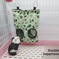 Sac de nourrissage portable rectangulaire imperméable pour lapin, chinchilla, cochon d'Inde, distributeur de foin, pochette de voyage pour aliments pour animaux de compagnie