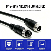 Custom Automotive Camera Wiring Harness GX12 Connector 1-20m Pure Copper Shielded Video Extension Cable for Truck Bus Monitoring