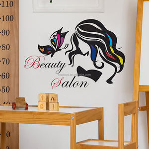 Bellezza cura della pelle farfalla colore <span class=keywords><strong>adesivi</strong></span> <span class=keywords><strong>murali</strong></span> semplice <span class=keywords><strong>salone</strong></span> di bellezza decorazione parrucchiere carta da parati autoadesiva <span class=keywords><strong>adesivi</strong></span> <span class=keywords><strong>murali</strong></span> - Product Image 3