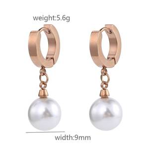 Ensemble de bijoux en acier inoxydable plaqué pour femmes de haute qualité pour femmes Boucles d'oreilles design creux en acier inoxydable - Product Image 5