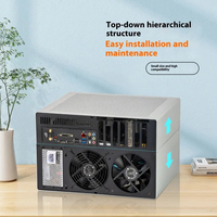 Boîtier NAS MicroATX compact de 22,4 L, tour moyenne, 8 baies, remplaçable à chaud, boîtier pour disques durs, coque en aluminium de 2 mm pour ordinateur de bureau