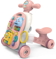 Table de jeu éducative Xindars X5, jouets pour poussette, trotteur musical multifonction 3-en-1 en plastique pour bébé, capacité de charge 20 kg
