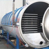 Vacuümvriesdroogmachine Lyofilisator Industriële Koffie Voedselverwerking Dehydrator 500kg/batch 304 RVS Automatisch