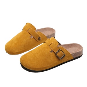 DERAN OEM Mules romaines décontractées pour femmes, pantoufles à enfiler pour femmes et couples, grandes tailles, design plat antidérapant <span class=keywords><strong>en</strong></span> liège - Product Image 3