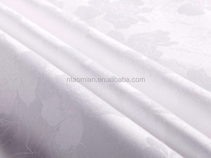 <span class=keywords><strong>Tissu</strong></span> de literie en coton nouvellement conçu hôtel Chenille Jacquard Shanghai tissé 100% <span class=keywords><strong>tissu</strong></span> de satin de coton blanc <span class=keywords><strong>neige</strong></span>, couleur unie - Product Image 4
