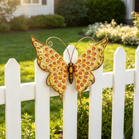 Sculpture murale artistique de papillon faite à la main pour la décoration intérieure et extérieure de la maison et du jardin