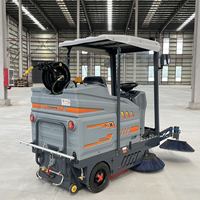 Balayeuse industrielle autoportée avec aspirateur, bac à poussière de 180 L, 8000-10000 ㎡ Capacité de nettoyage