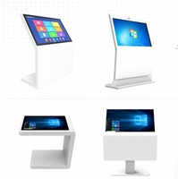 Support de sol intérieur 2k 4k Full HD 32 43 55 65 pouces Totem de signalisation numérique verticale à écran tactile système PC Android pour magasin et bureau