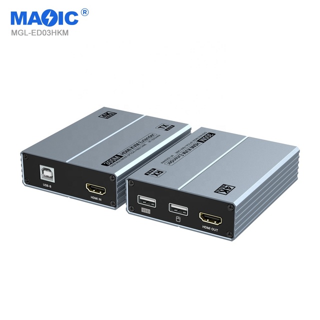 New 4K 60Hz HDMI Fiber Optic Extender Network Extender HDMI to RJ45 Signal 300M HDMI KVM Extender