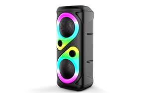 Enceinte Bluetooth portable prête à être expédiée, double haut-parleur de 4 pouces, caixa de som puissante avec éclairage LED RVB, best-seller - Product Image 4