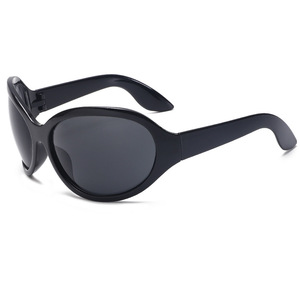 แว่นกันแดดทรงวงรีแฟชั่นใหม่ปี 2023 สำหรับทุกเพศ กรอบใหญ่ ดีไซน์ทันสมัย คุณภาพดี ป้องกันรังสียูวี 400 เหมาะสำหรับปั่นจักรยานและเล่นกีฬา - Product Image 5