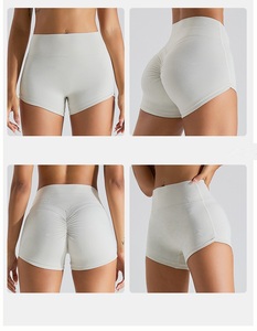 Nuevos conjuntos de Yoga de entrenamiento con logotipo personalizado para <span class=keywords><strong>mujer</strong></span>, pantalones deportivos con glúteos ajustados, pantalones cortos sin costuras para <span class=keywords><strong>mujer</strong></span> - Product Image 6