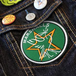 Free Sample Cost Embroidered Services Custom Embroidery Patches For Clothing