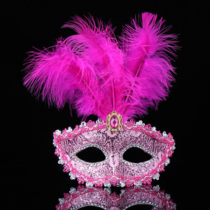 <span class=keywords><strong>Masque</strong></span> de costume amusant <span class=keywords><strong>rose</strong></span>, <span class=keywords><strong>masque</strong></span> de cosplay, <span class=keywords><strong>masque</strong></span> vénitien, <span class=keywords><strong>masque</strong></span> de carnaval, <span class=keywords><strong>masque</strong></span> de mascarade, <span class=keywords><strong>masque</strong></span> de fête à plumes pour les fournitures de fête, décoration de Noël - Product Image 3