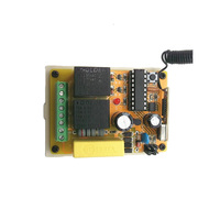 Fabricant 315/433MHz Sans fil RF 2CH Matériel ABS Relais Récepteur Émetteur Contrôleur de maison intelligente Garage YET402PC-220V