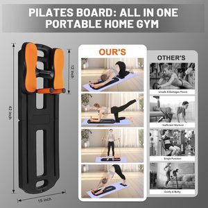 Tavola Fitness Pieghevole RS in Plastica ABS Unisex, Attrezzo Multifunzionale <span class=keywords><strong>per</strong></span> Allenamento Addominale e Core con Ruote B <span class=keywords><strong>per</strong></span> <span class=keywords><strong>Esercizi</strong></span> - Product Image 3