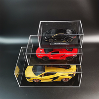 Boîte de présentation de modèle de voiture en acrylique personnalisée Jihong, avec couvercle en acrylique intégré, installation facile, boîte de rangement