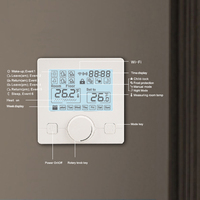 Termostato Inteligente para Calefacción por Suelo Radiante Oshland 16A, Termostato Wifi para Calefacción de Habitaciones
