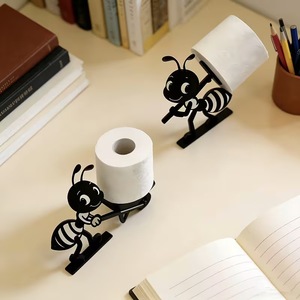 Ant Toilet Paper Holder 3D Printed No Drilling Required Bathroom Decor Ornament - Product Image 3