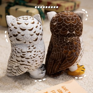 Peluche <span class=keywords><strong>hibou</strong></span> aux grands yeux mignonne avec rembourrage en coton PP super doux, idéale comme compagnon et cadeau pour enfants - Product Image 5