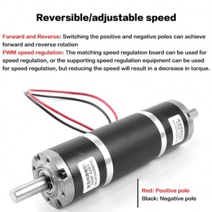 Dual Axis Planetary Dc Reduction Gear Motor 42GP-42ZY High Torque Adjustable 12v/24v for Fan & Boat Use 60rpm Speed - Product Image 5