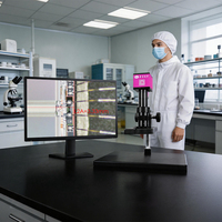 EOC 5MP Industrial LCD Digital Microscope 10-600X Measuring USB OEM ODM Wholesale Supplier for PCB Semiconductor Factory