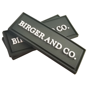 Zt-kustom Label silikon garmen penjualan laris Logo penekan panas Label Tpu 3D timbul tempel karet Pvc untuk pakaian penutup - Product Image 3