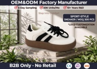 Baskets Rétro Femme Maille Rayées Cuir PU Soudure Semelle Gomme Épaisse Plateforme Chaussures Board Décontractées Grossiste