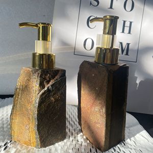 Natural Crystal <b>Soap</b> Dispenser, <b>Refillable</b> Raw Gemstone Lotion Bottle with Pump, Luxury Quartz Empty Liquid <b>Hand</b> <b>Soap</b> Dispenser - Product Image 5
