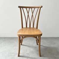 Chaise en résine imitation bois de chêne et saule pour événements, mariages, réceptions, hôtels et jardins - Vente en gros