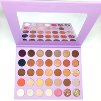 Palette d'ombres à paupières imperméables personnalisées, 35 couleurs, palette d'ombres à paupières mates et scintillantes, haute pigmentation, maquillage d'ombres à paupières mélangées