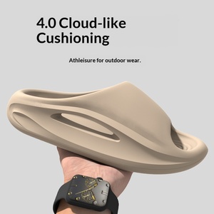 Nouvelles pantoufles compensées à bout ouvert 2025, antidérapantes, respirantes, à semelle épaisse, en EVA, pour l'extérieur, avec logo personnalisé pour hommes et femmes - Product Image 3