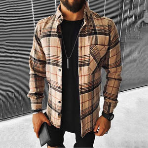 Custom Mens Long Sleeves Casual Plaid Cotton Flannel <strong>Shirt</strong> for Men, Mens Quilted Flannel <strong>Shirts</strong> <strong>Checked</strong> Long Sleeve Winter Plaid - Product Image 3