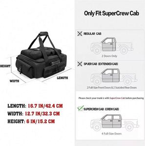 Free Sample Custom Portable Under Seat Storage Bag Waterproof Tactical <b>Car</b> Storage Bag Truck Rear Seat Tool <b>Organizer</b> - Product Image 2