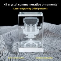 Klarer Bergkristall-Souvenir 3D Laser-Gravierte Individualisierte Anime-Charakter Film- und Spiel-Themen-Figur Hochzeit Geburtstag