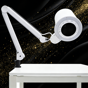 Factory Price Two-in-One Shadowless Lamp Powerful Vacuum Nail Collector Dust Extractor for Salon Manicure - Product Image 1