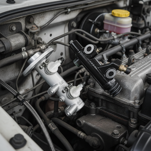 กระบอกแม่ปั๊มคลัตช์ LU Brand MD-295340 (เหล็กหล่อ ได้รับการรับรองมาตรฐาน ISO9001) สำหรับรถบรรทุกมิตซูบิชิ แคนเตอร์ FE3 # 4 #   รับประกัน FC3-12 ปี 100% - Product Image 3