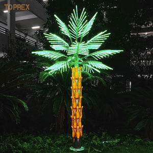 Meilleures ventes de palmiers artificiels d'extérieur, grands articles à LED, palmiers décoratifs en métal, lumières féériques - Product Image 3