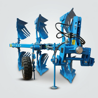 Charrue réversible hydraulique à 3 socs LEROX Pioneer Series 3 avec engrenages et roulements pour tracteur agricole