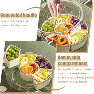 <span class=keywords><strong>Contenitore</strong></span> Portatile Girevole per Snack, Prezzo di Fabbrica, Ideale per Feste, Viaggi, Picnic e Eventi Sportivi - Product Image 3