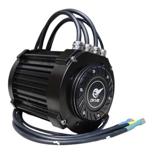 มอเตอร์ DK145-70 5KW BLDC ขับเคลื่อนโดยตรง ความเร็วสูง 72V สำหรับรถจักรยานยนต์ ไม่มีเกียร์ DK145-70-ZQ กำลังขับสูง ให้พลังงาน 5KW สำหรับ R - Product Image 1