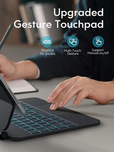 <span class=keywords><strong>Clavier</strong></span> pour <span class=keywords><strong>iPad</strong></span> 10/11e génération, style Magic Keyboard avec pavé tactile multi-touch, étui magnétique pour <span class=keywords><strong>iPad</strong></span> Air 11/13 M4 <span class=keywords><strong>iPad</strong></span> Pro 11/13 - Product Image 6