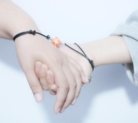 Bracelet d'interaction pour meilleurs amis, couple, induction de la main dans la main, lumineux, intelligent, pendentif lumineux, bracelet intelligent