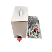 1L/3L/5L/10L/20L/220L sac d'emballage à bec dans une boîte avec valve café vin cola eau BIB