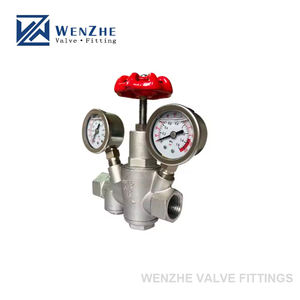 Válvula reductora de presión Tipo piloto roscado de acero inoxidable con válvulas de drenaje de agua del grifo - Product Image 2