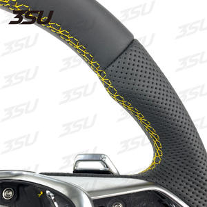 Pour Audi Q2 Q3 <span class=keywords><strong>Q4</strong></span> Q5 Q7 Q8 A4 MP Volant En Cuir En Fiber De Carbone Accessoires De Voiture Intérieur 2018 2019 2020 2021 2022 <span class=keywords><strong>2023</strong></span> 2024 - Product Image 5