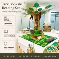 Ensemble de meubles pour garderie : Siège arbre en bois pour lecture et rangement, mobilier de classe pour enfants, préscolaire, Montessori, maternelle, crèche