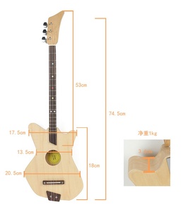 New Design 30-Inch <strong>3</strong> <strong>Strings</strong> Acoustic Guitar Assembled Wooden <strong>Instrument</strong> for Kids and Students - Product Image 2