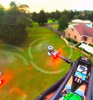 YIVTOL S ZERO EVTOL Karting Aérien Compétition Monoplace, Véhicule à Propulsion Électrique en Fibre de Carbone, Charge Nette 120 kg, Autonomie 55 min