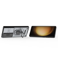 Étui pour téléphone Samsung Galaxy S26 Ultra 5G Slide Camera Phone Case pour Samsung S26 + Plus S 26 Ultra Magnetic Ring Holder Back Cover